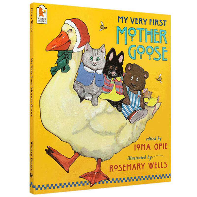 【送音频】鹅妈妈童谣英文版原版绘本My Very First Mother Goose 故事画书启蒙廖彩杏推荐读物低幼宝宝爱阅读英语童书歌曲