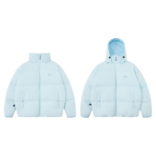 TreesOutside[暖森山羽3.0]透湿防风锁温超薄0感膜羽绒服男面包服