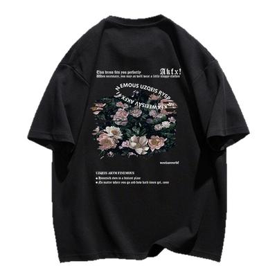 260g短袖t恤嘻哈复古青年