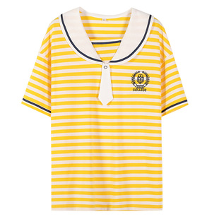 初中生套装少女夏季日系JK短裤海军领学院风2025年新品短袖两件套