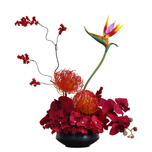 陌歌  高端天堂鸟仿真花高级感假花摆件酒店餐桌售楼处装饰摆设