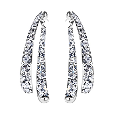 caromay璀璨鱼尾耳环女ins潮满钻