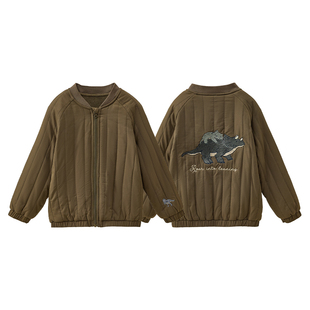 Q21软心绵校服神器儿童棉服刺绣款立领男女童秋冬季保暖夹棉外套