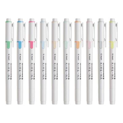 百乐新品奇丽奈双轨软头荧光笔