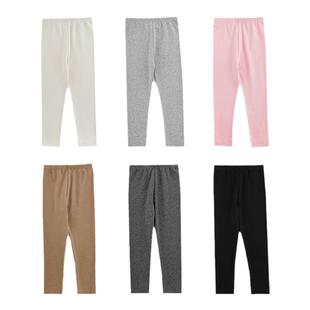 幼悠女童纯色打底裤2026春秋俏皮可爱酥柔软糯嘭嘭弹润休闲裤子潮