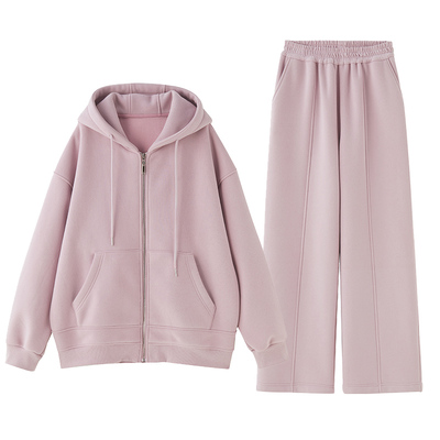 Zzzhang冬季开衫卫衣休闲套装