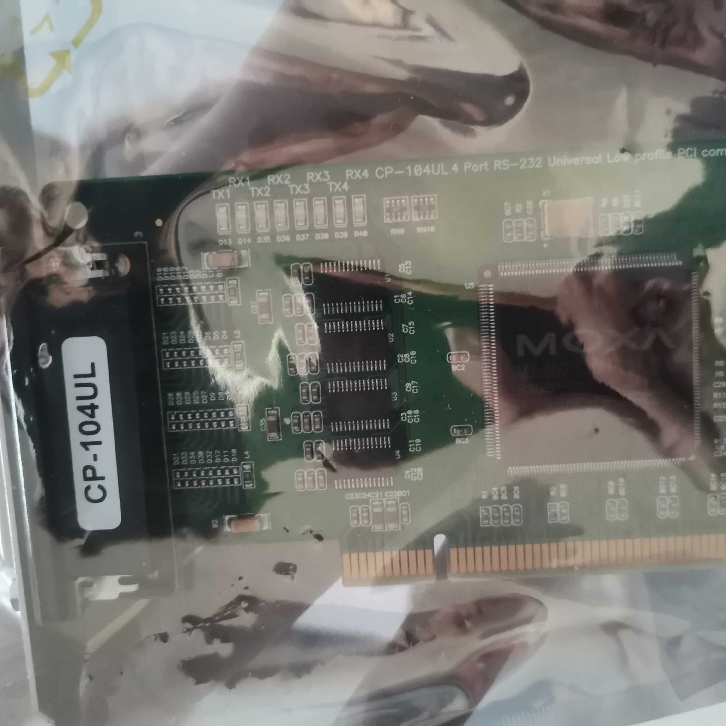 议价MOXA摩莎 CP-104UL/DB9M V2.2 RS-232工业通讯四串口卡