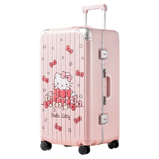 银座xHelloKitty正版联名旅行箱女trunk行李箱37分大容量登机箱