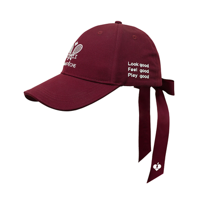 彭派奇棒球帽红色白色鸭舌帽