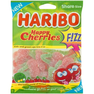 haribo荷兰酸粉樱桃软糖