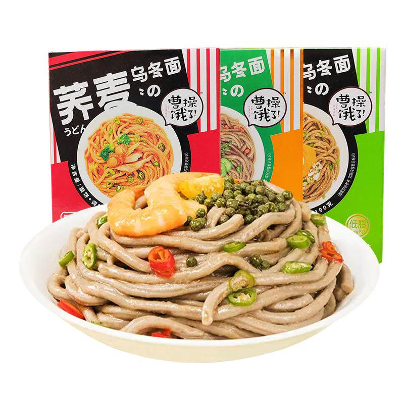 曹操饿了荞麦乌冬面三口味盒装