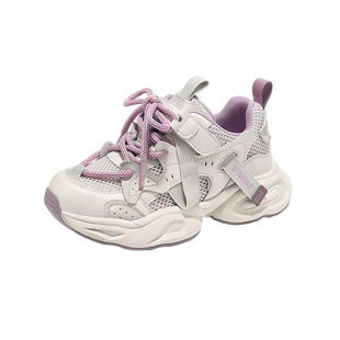 星期六童鞋儿童老爹鞋女2026春季新款开学校园厚底防滑女童运动鞋