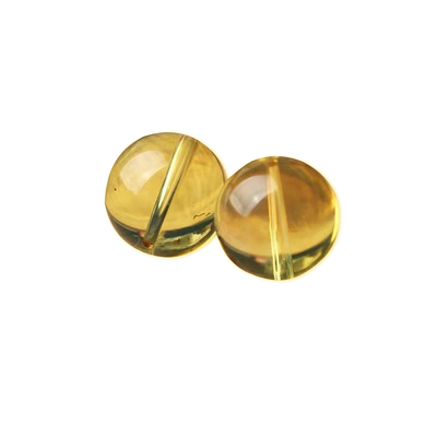 原矿蜜蜡鸡油黄圆珠正品