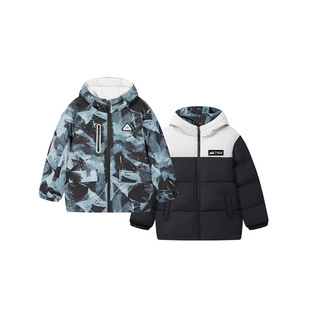 【商场同款】361度童装男童两面穿羽绒服2026冬新款大童新年外套