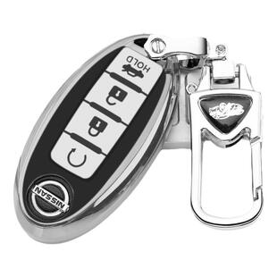 适用21款日产第14代轩逸车钥匙套逍客奇骏天籁尼桑骐达蓝鸟包扣壳