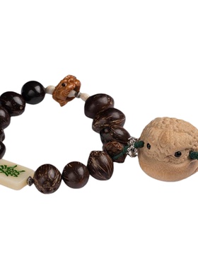 创意文玩手持金丝竹手把件男士