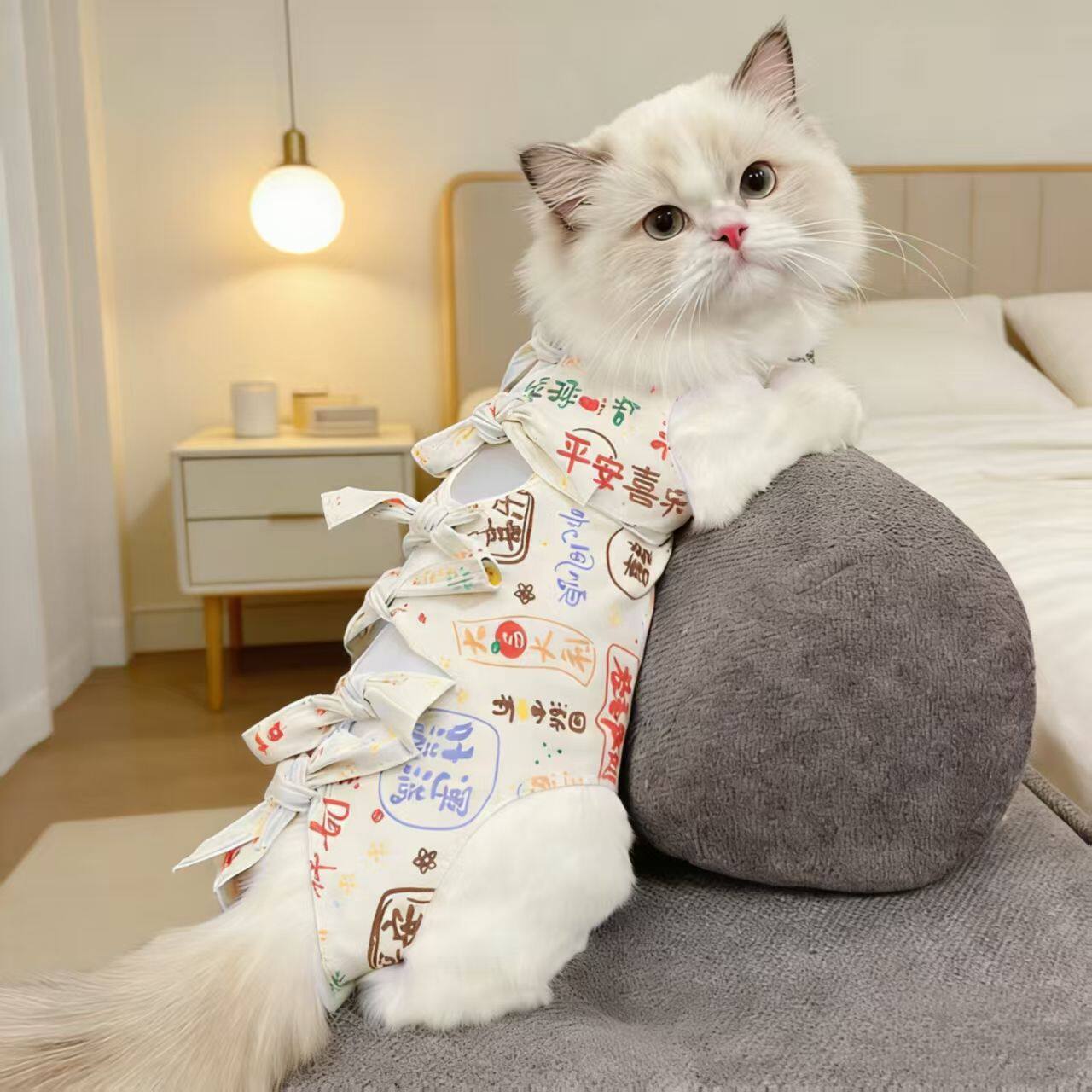 公猫专用绝育服猫咪绝育服母猫医用手术服薄款透气戒奶断奶衣服公