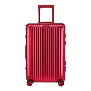 全金属铝镁合金行李箱加厚女万向轮铝框拉杆箱20寸密码箱旅行箱