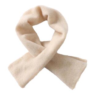 12针100纯山羊绒围巾男女穿孔保暖围脖秋冬季护颈防寒小尺寸围脖