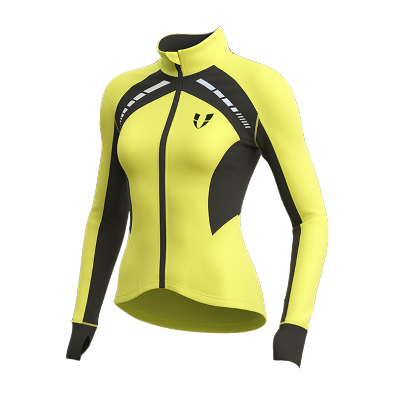 马甲线加绒运动外套女户外跑步防风长袖秋冬瑜伽服紧身衣2025新款