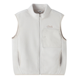 安奈儿童装男童女童立领马甲秋新款休闲宽松保暖摇粒绒马夹