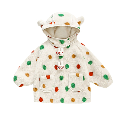 女童加绒外套秋冬装2025新款加厚