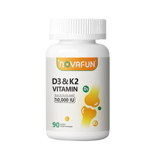 Novafun美国进口活性维生素D3K2成人补钙10000iu高含量备孕妇维d3