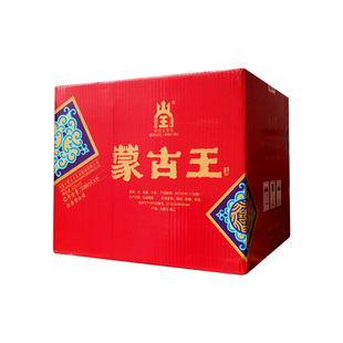 6瓶装蒙古王42度喜宴整箱500ML*6浓香型草原特产白酒