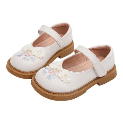 女童汉服鞋国风春秋真皮公主鞋
