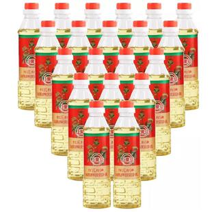 绿色食品红花籽油新疆红果实400mlx20瓶物理压榨一级食用植物油