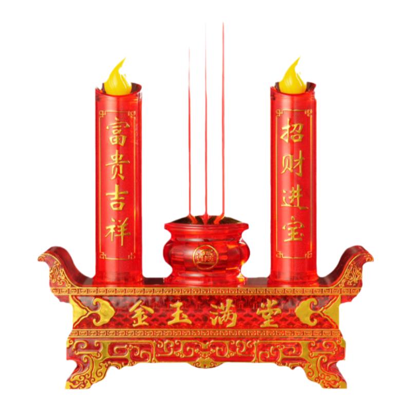 仿真电子蜡烛香炉led灯烛台电池