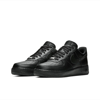 Nike/耐克AF1空军全黑黑武士板鞋