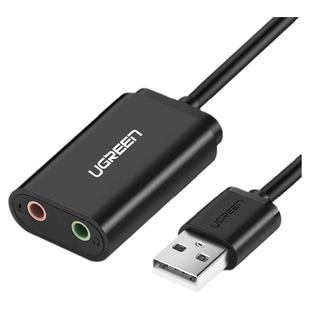 绿联usb外置声卡转音频接口笔记本电脑耳机麦克风话筒K歌转换器线