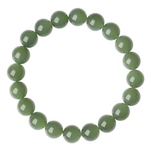 和田玉手串亲宝水晶天然湖水绿和田玉手链项链吊坠女玉石饰品礼物