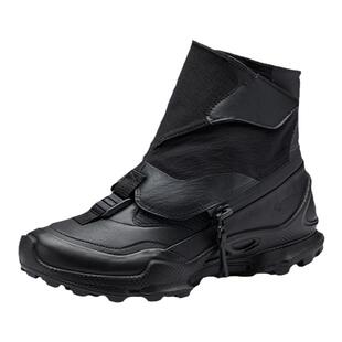 ECCO爱步登山徒步鞋男 防水透气高帮户外越野运动鞋 803334