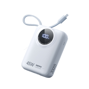 【充电宝3c认证可上飞机】remax睿量20000毫安自带双线超薄小巧便携快充大容量2026新款可携带适用苹果17专用