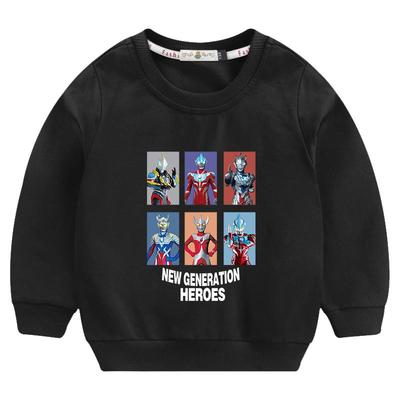 秋冬男童纯棉潮牌奥特曼卫衣衣服