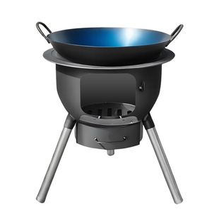 柴火灶新款农村烧木柴家用户外炉具无烟新型柴火灶便携铁锅炒菜炉