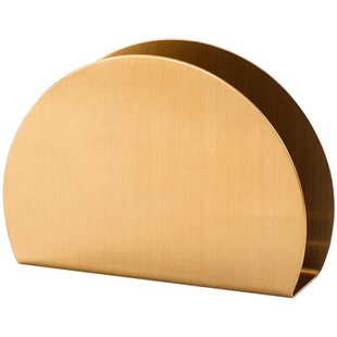 小西家北欧金色三角形不锈钢纸巾座咖啡厅纸巾架酒店餐巾架方巾座