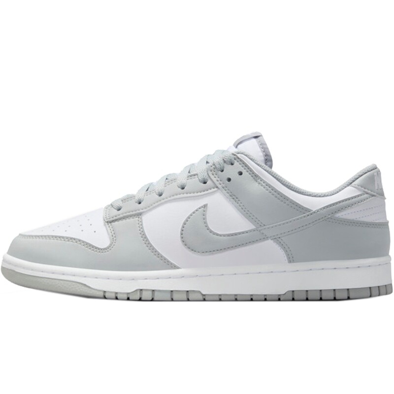 NIKE耐克男子DUNK LOW白灰经典休闲鞋低帮板鞋HF5441-105