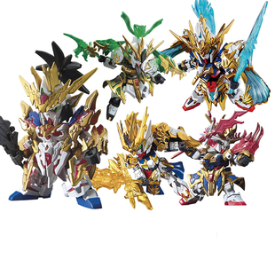 现货 万代 SD Q版 三国创杰传 龙翔刘备关羽炎王张飞赵云黄忠高达