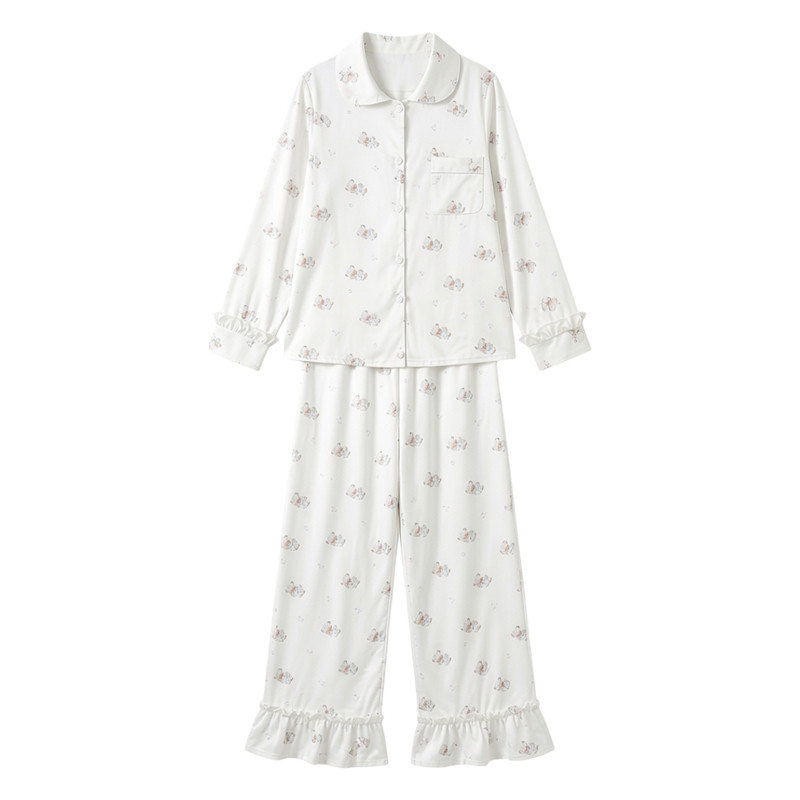 甜美长袖娃娃领开衫可外穿家居服