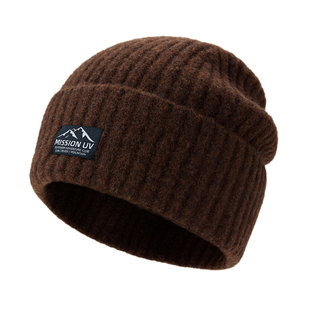 MISSION UV羊毛保暖毛线帽加厚针织帽冷帽户外护耳防寒帽子女冬