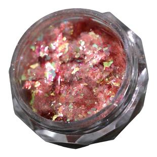 美拉德美甲欧泊粉爆闪超薄偏光梦幻云锦粉碎石珍珠自调指甲装饰品