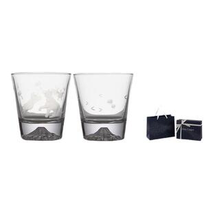 VitroGleam富士山威士忌杯江户切子洋酒原创礼盒生日乔迁高端礼物
