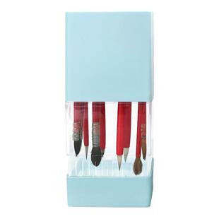 水彩画笔插笔晾笔架 画笔收纳盒 防尘透气控水通风可拆卸倒立不伤笔晾笔桶笔盒