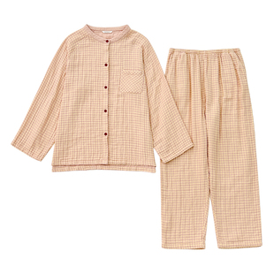 宜色家小暖流定制款立领加厚秋冬新款保暖柔软睡衣情侣家居服套装