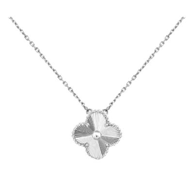 【自营】中古99新梵克雅宝Vintage系列18K白金项链玑镂雕花小号