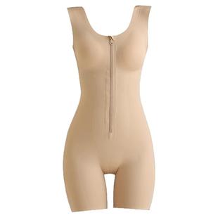 2026美容院新款后脱式拉链排扣双重收腹提臀连体塑身衣产后美体衣