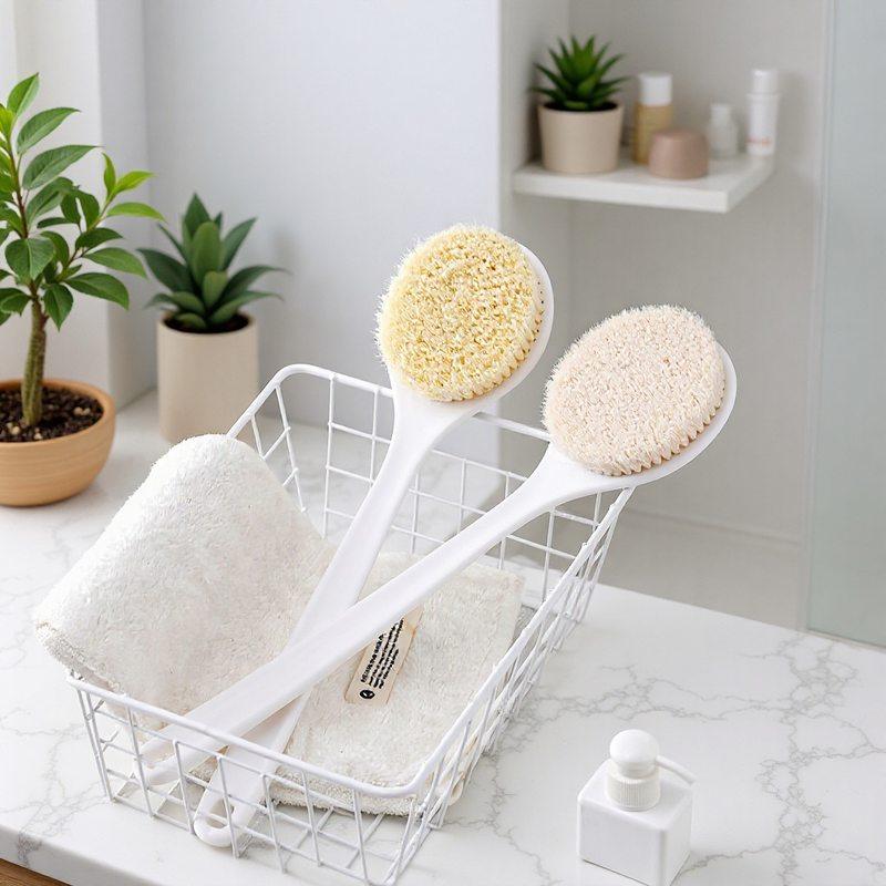 家用浴刷洗澡刷搓背软毛长柄泥专用刷刷搓加大沐浴刷子加厚